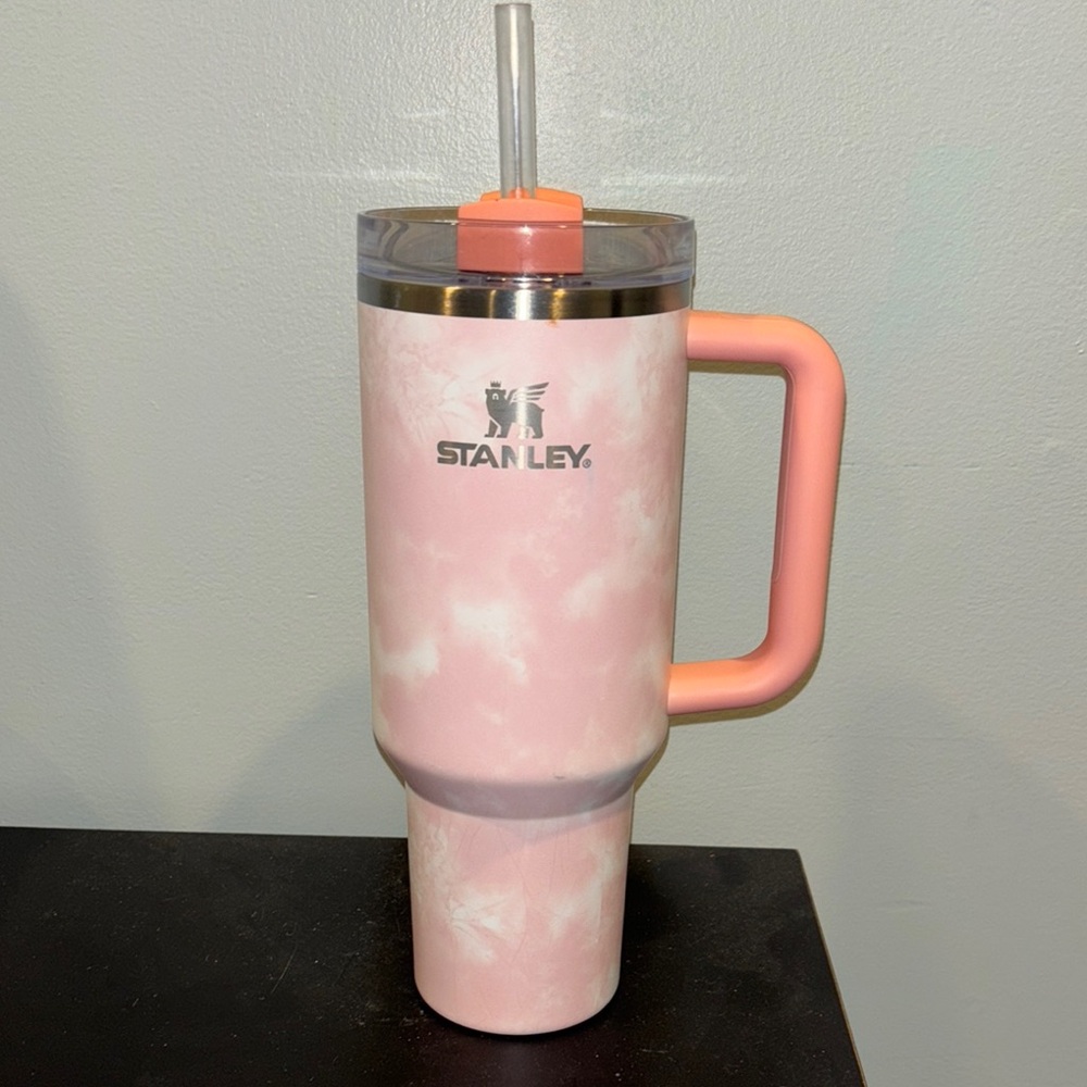 Stanley Pink Tumbler with Straw
